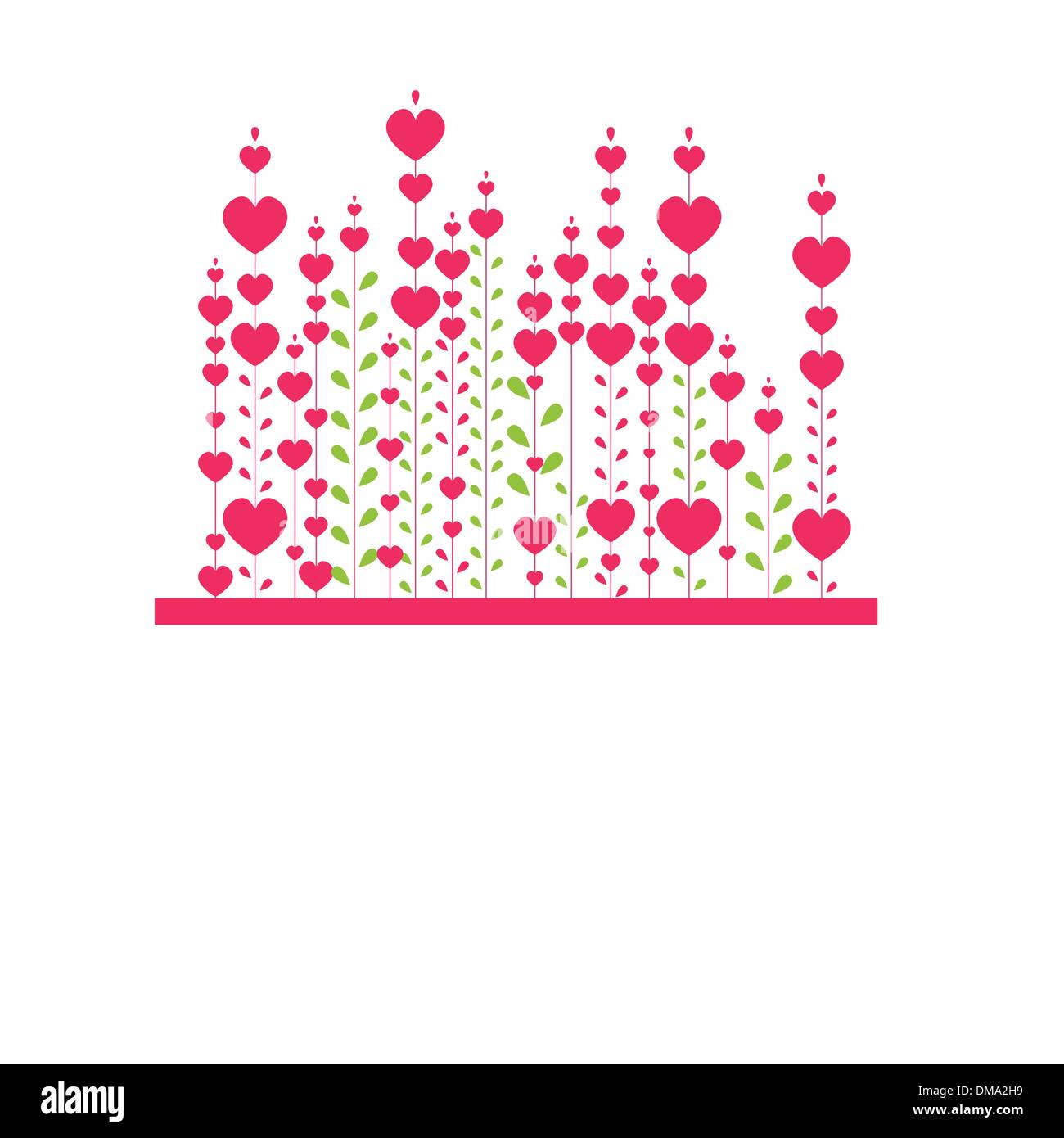 Valentinstag Hintergrund. Vektor-illustration Stock Vektor