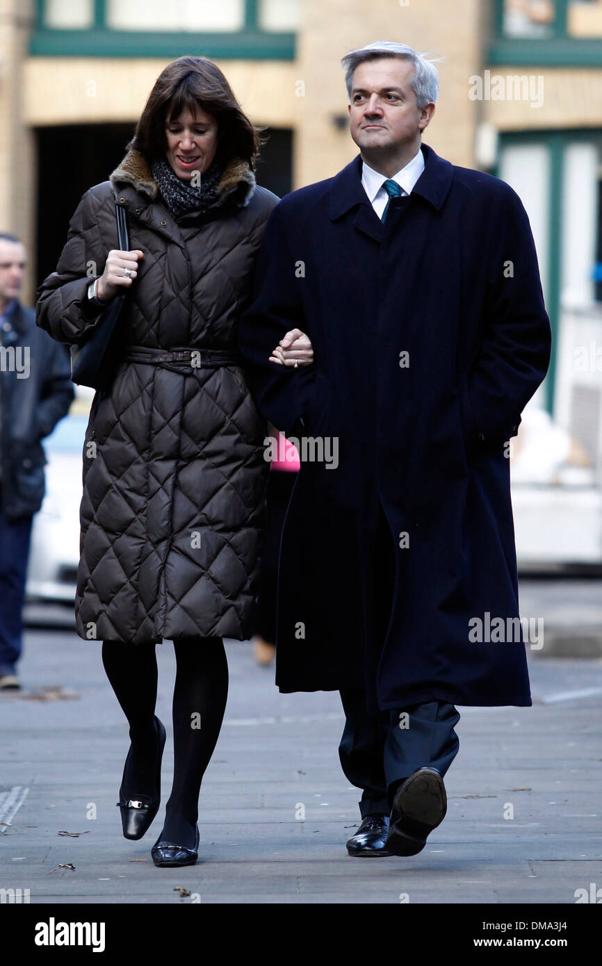 Großbritanniens ehemalige Energieminister Chris Huhne und seine Ex-Frau Vicky Pryce Southwark Crown Court Stockfoto