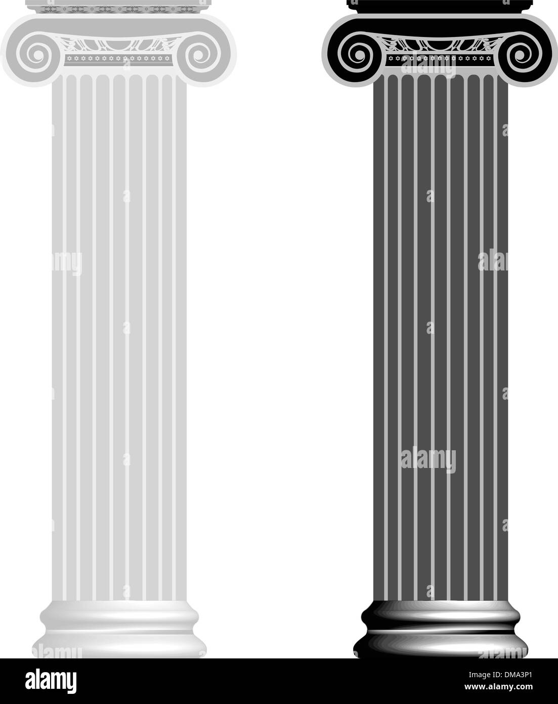 Ionische Säule Vektors Stock Vektor