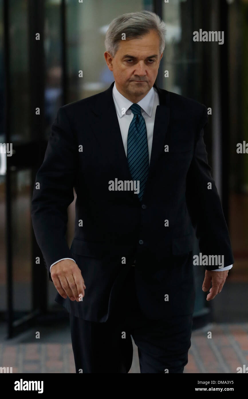 Großbritanniens ehemalige Energieminister Chris Huhne und seine Ex-Frau Vicky Pryce Southwark Crown Court Stockfoto