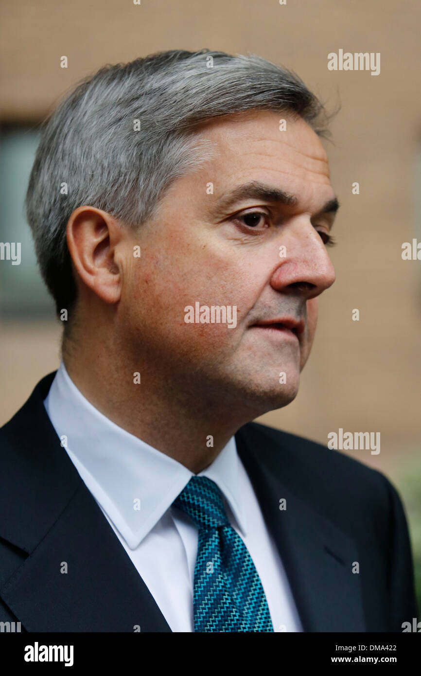 Großbritanniens ehemalige Energieminister Chris Huhne und seine Ex-Frau Vicky Pryce Southwark Crown Court Stockfoto