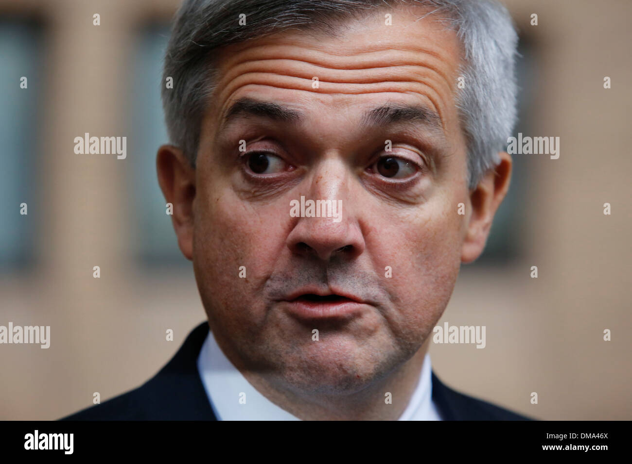 Großbritanniens ehemalige Energieminister Chris Huhne und seine Ex-Frau Vicky Pryce Southwark Crown Court Stockfoto