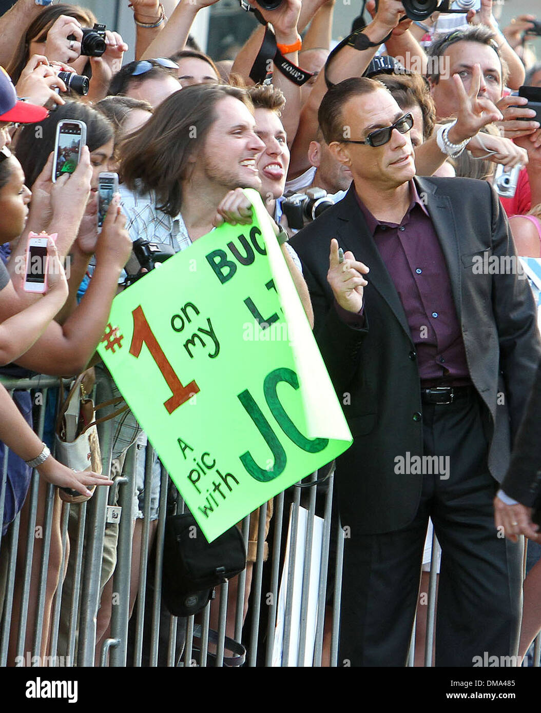 Jean-Claude Van Damme in Los Angeles Premiere von Expendables 2 an Graumans Chinese Theatre Hollywood California - 15.08.12 Stockfoto