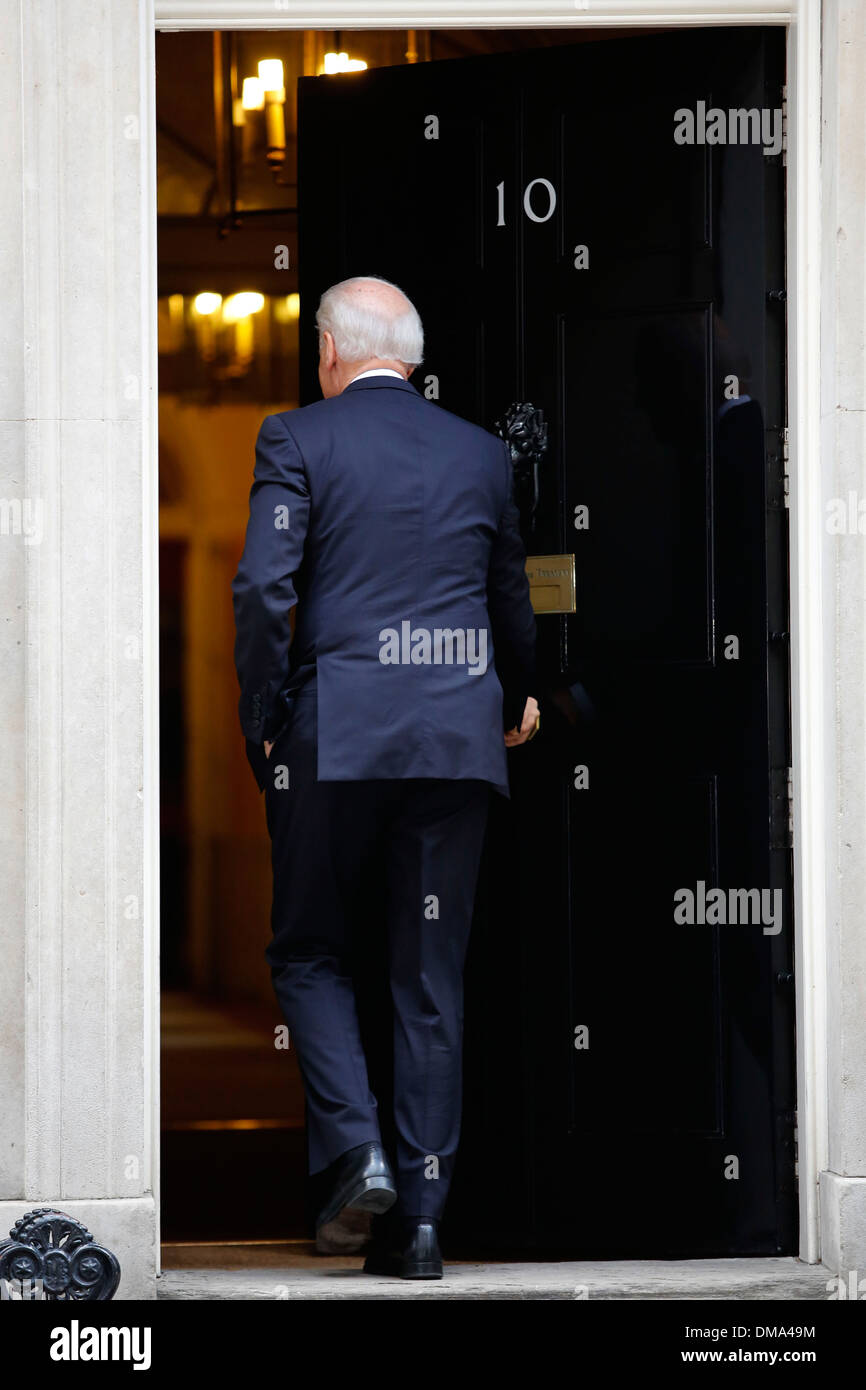 US-Vizepräsident Joe Biden Arrivers 10 Downing Street Stockfoto