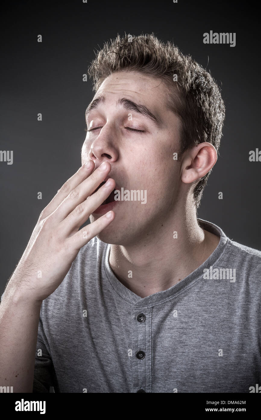 Porträt eines jungen Mannes, echte Menschen Stockfoto