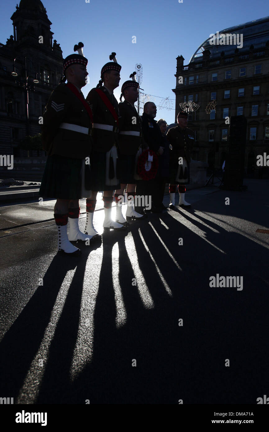 2nd Battalion The Royal Regiment of Scotland (2 Schotten) markieren Sie ihre jüngsten Rückkehr aus Afghanistan Stockfoto