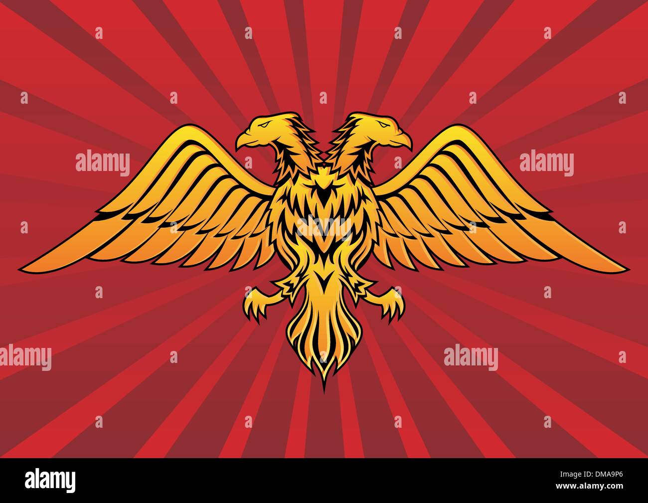 Zwei headed eagle Stock Vektor