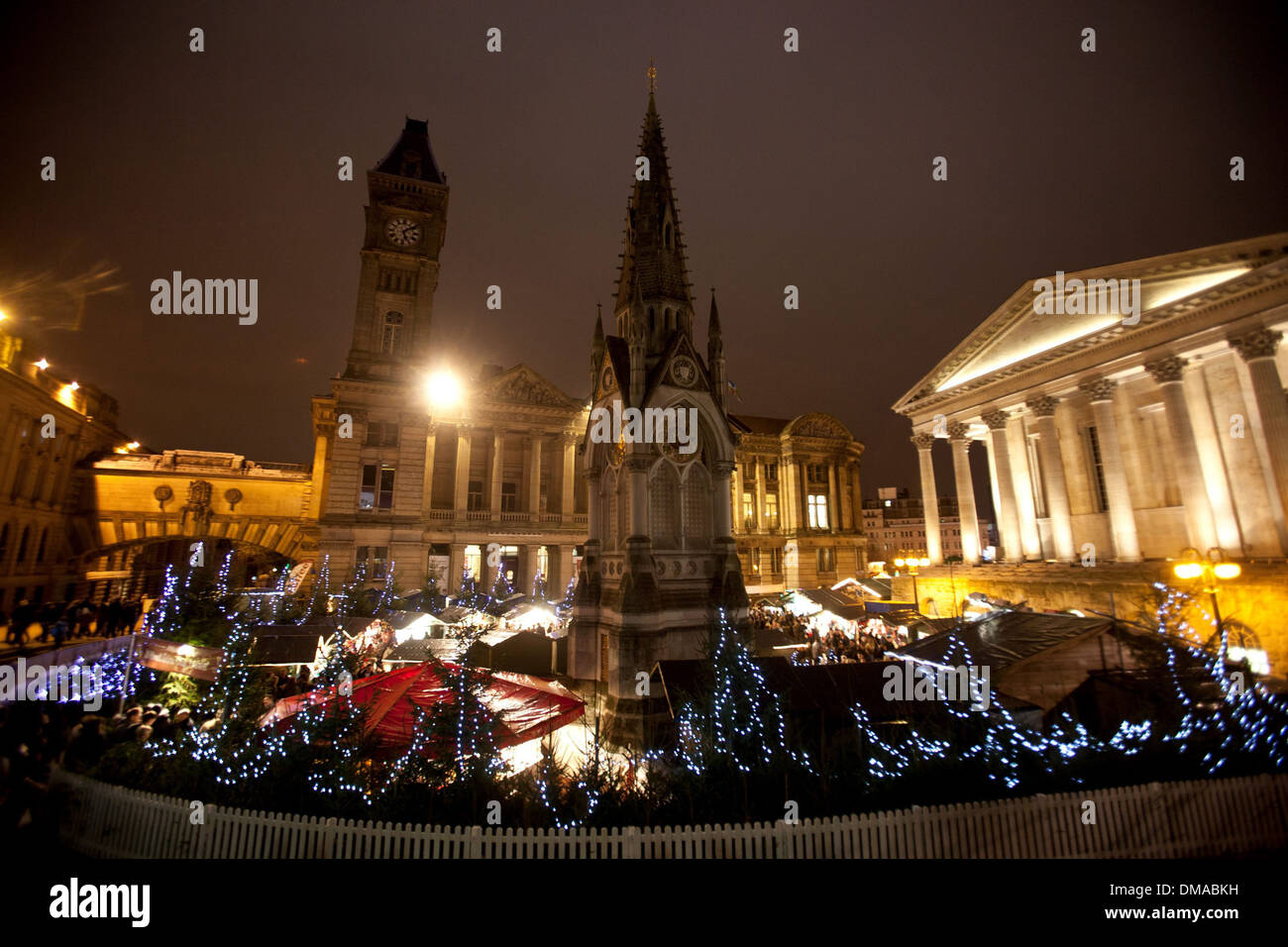 Frankfurter Weihnachtsmarkt in Birmingham - der größte authentische deutsche Markt in der Welt außerhalb Deutschlands und Österreichs Stockfoto