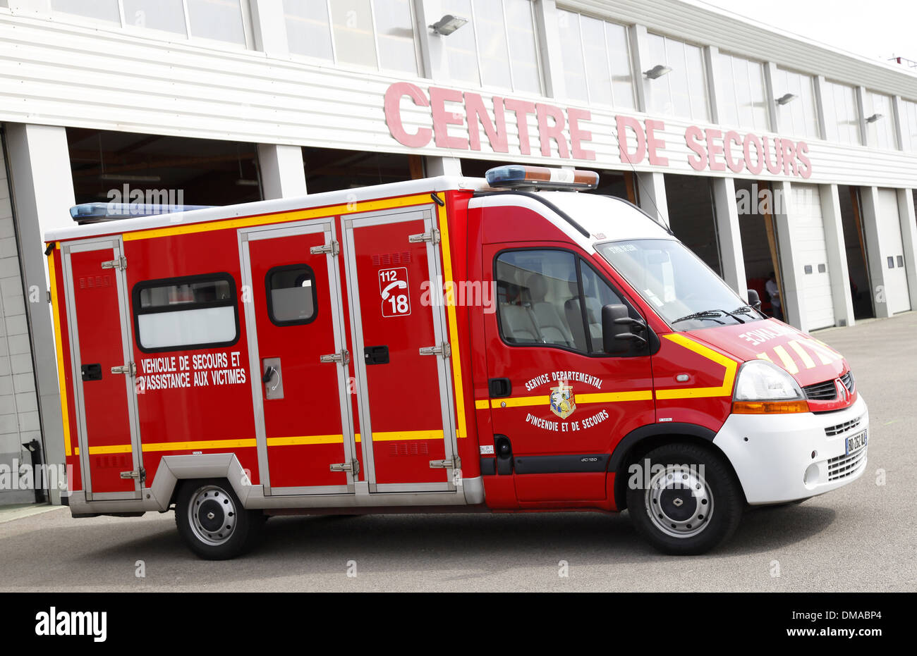 Saint Pol de Léon: die neue Feuerwehr Krankenwagen. 2012 Stockfoto