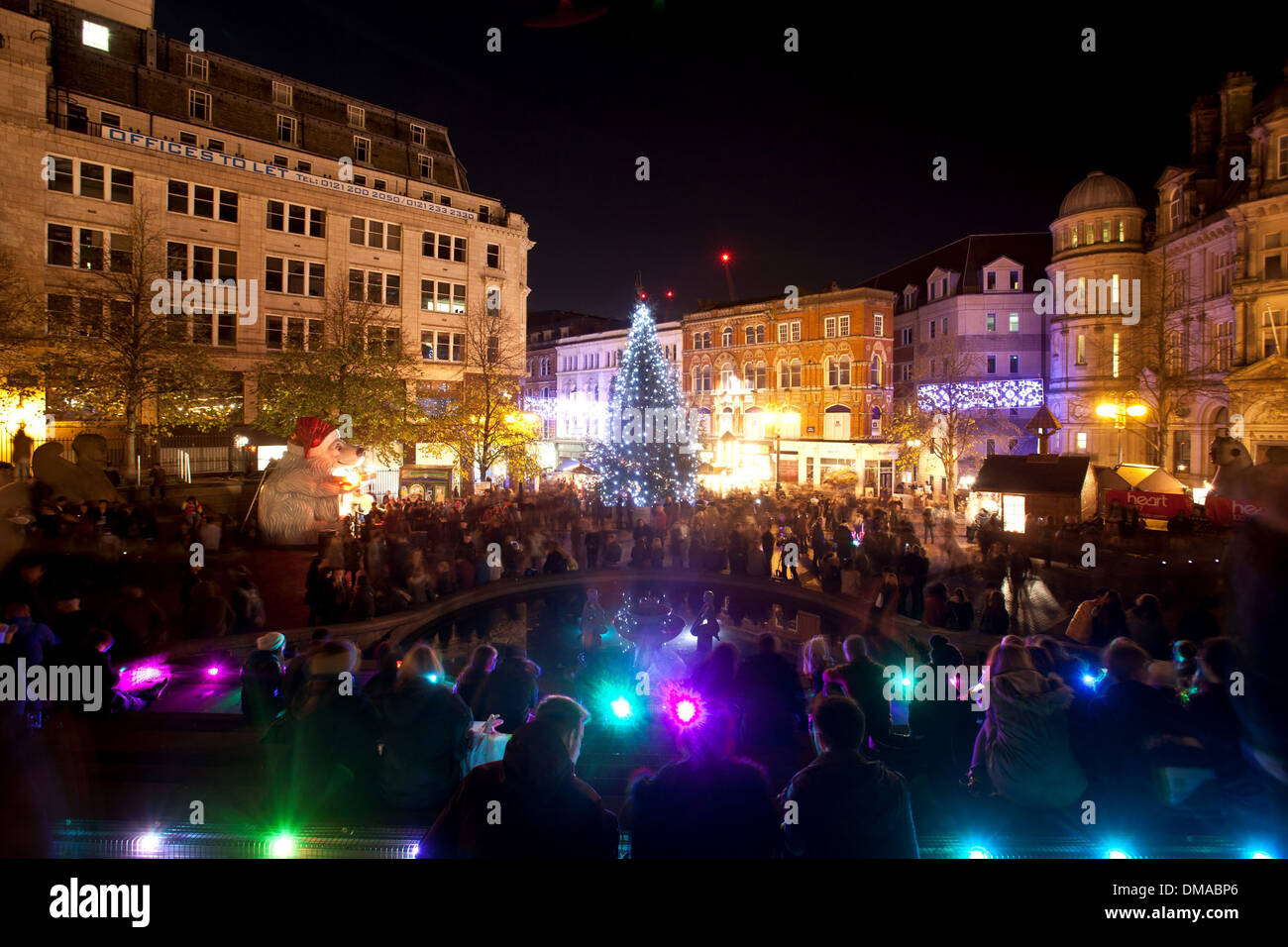 Frankfurter Weihnachtsmarkt in Birmingham - der größte authentische deutsche Markt in der Welt außerhalb Deutschlands und Österreichs Stockfoto