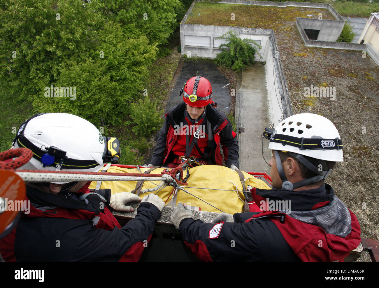 Frankreich, 2012: die Feuerwehr sofort brigade Stockfoto