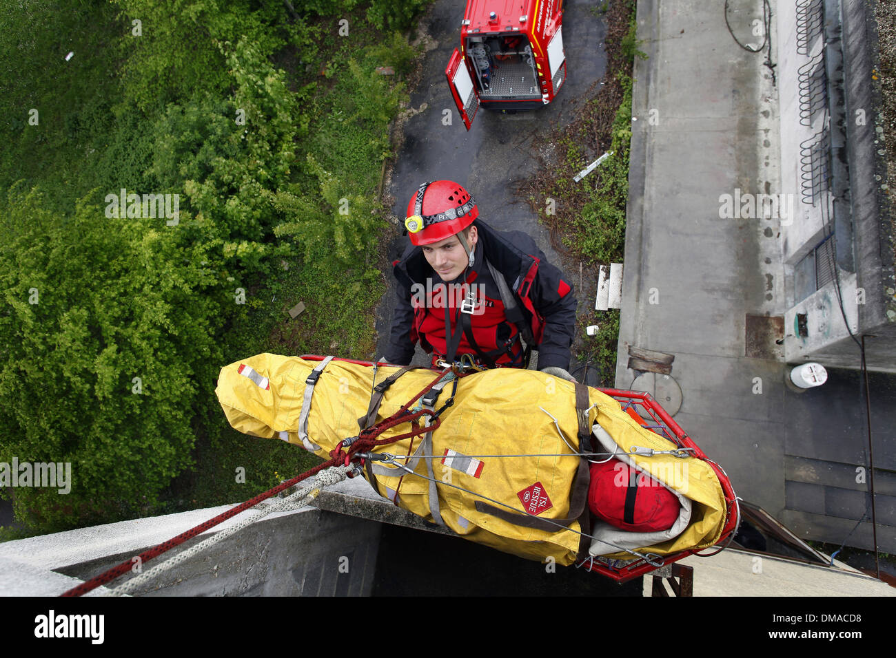 Frankreich, 2012: die Feuerwehr sofort brigade Stockfoto