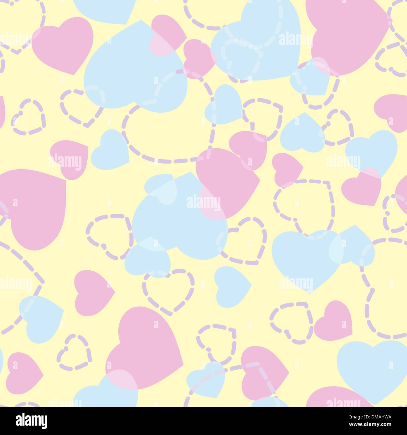 Zum Valentinstag. Nahtlose Muster. EPS 8 Stock Vektor