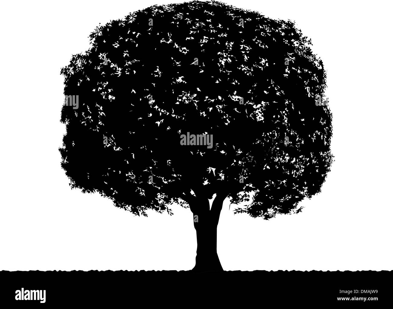 Baum mit blauen platzen Hintergrund. EPS 8 Stock Vektor