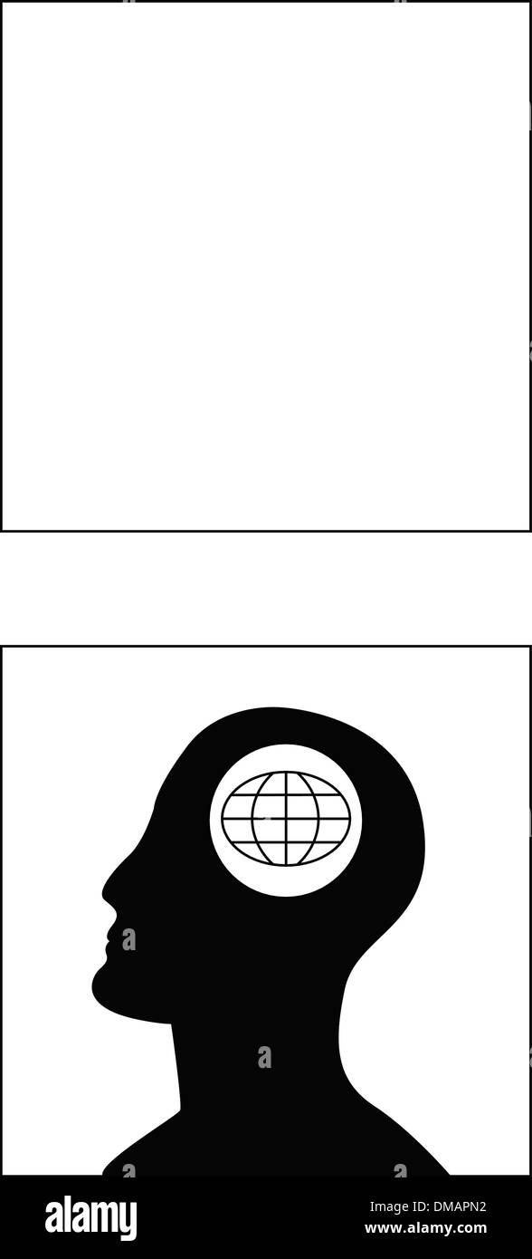 die Vektor-Kopf Symbol-set Stock Vektor