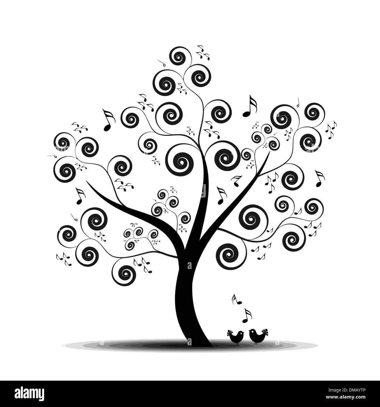 Musik-Baum Stock Vektor