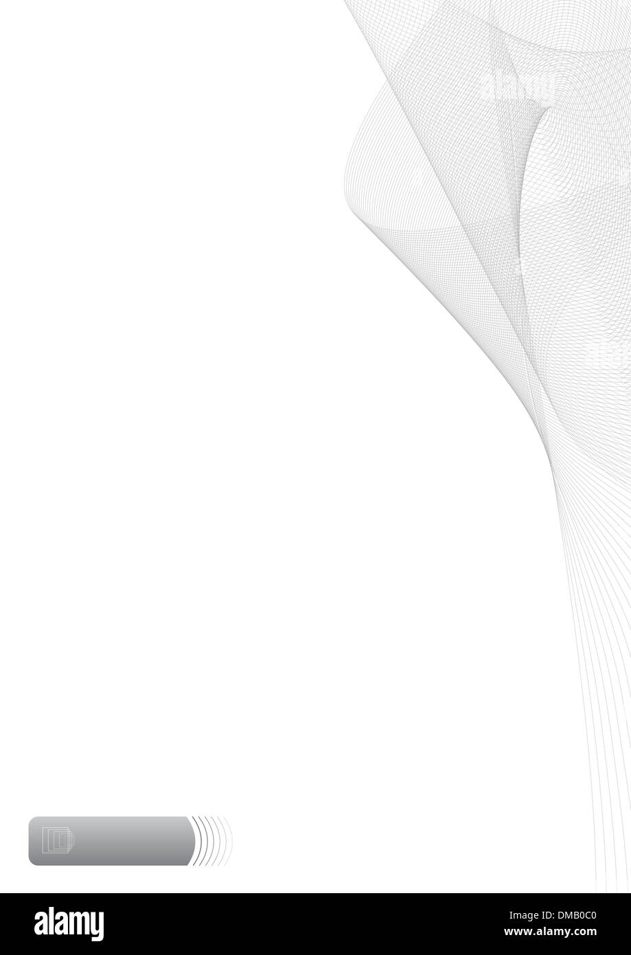 Illustration Hintergrund mit fließenden Linien in grün Stock Vektor