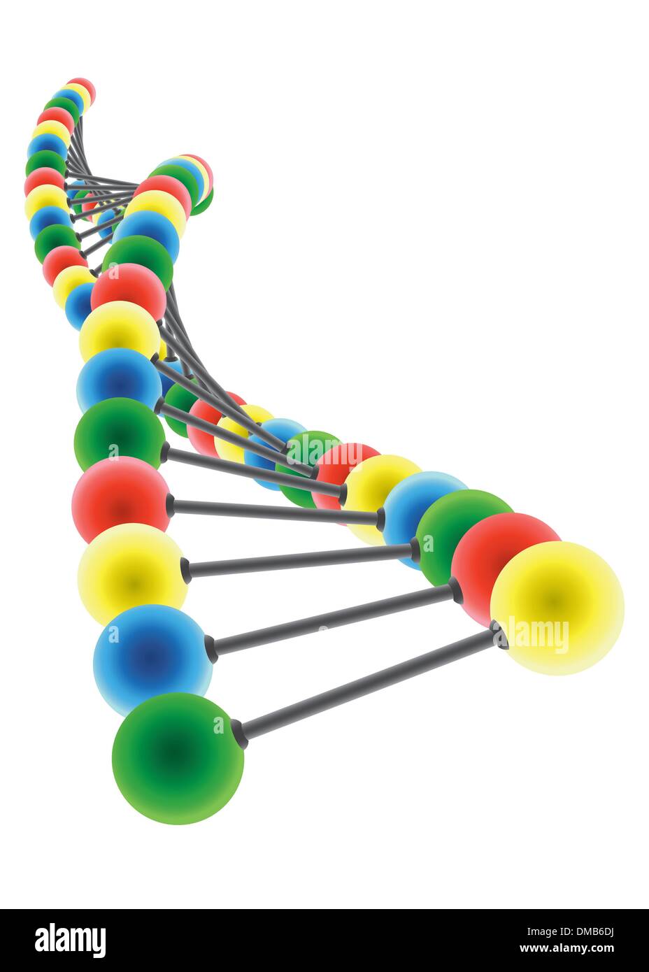 DNA-Modell Stock Vektor