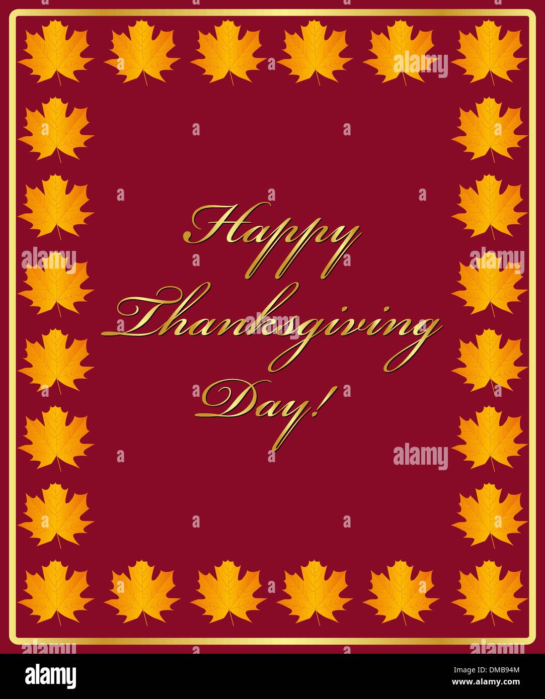 Thanksgiving Day Karte Stock Vektor