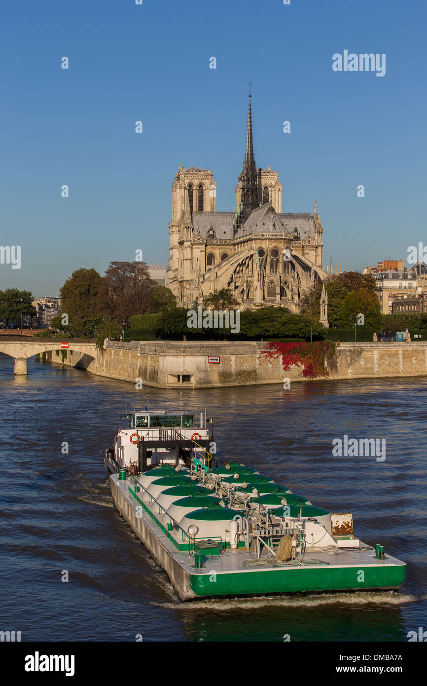 KATHEDRALE NOTRE-DAME DE PARIS BEFINDET SICH AUF DER ILE DE LA CITÉ IM HISTORISCHEN ZENTRUM VON PARIS, ES IST DIE MEISTBESUCHTE WEBSITE IN FRANKREICH, 4. ARRONDISSEMENT, PARIS (75), FRANKREICH Stockfoto