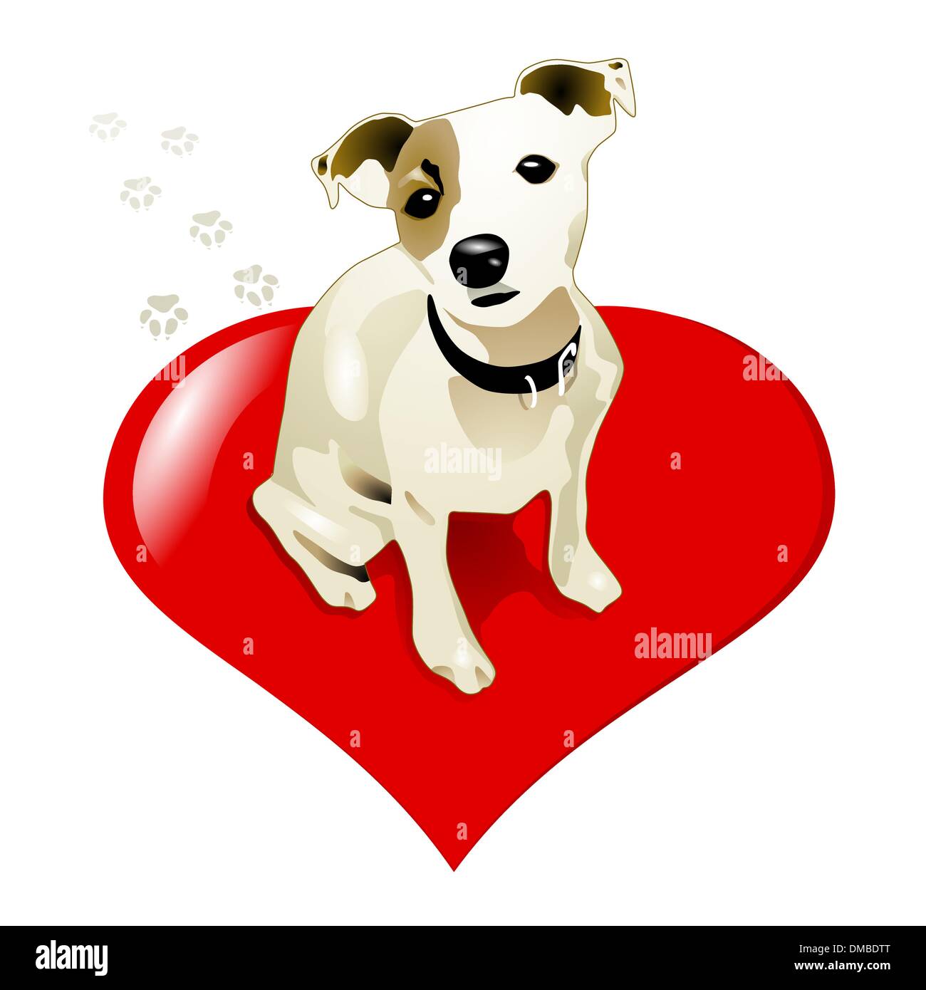 wenig jack Russell Hund Stock Vektor