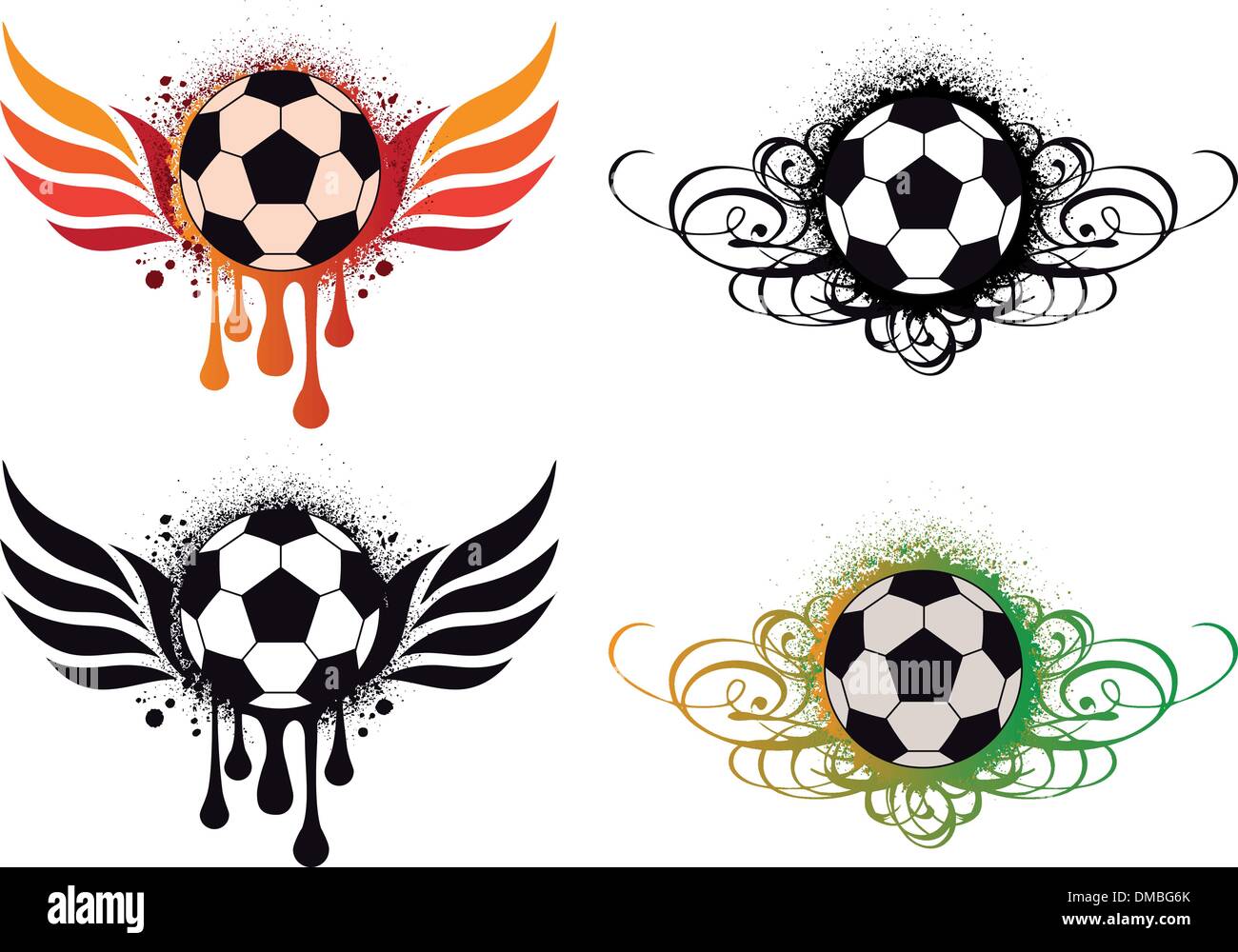 Fußball, Vektor Stock Vektor