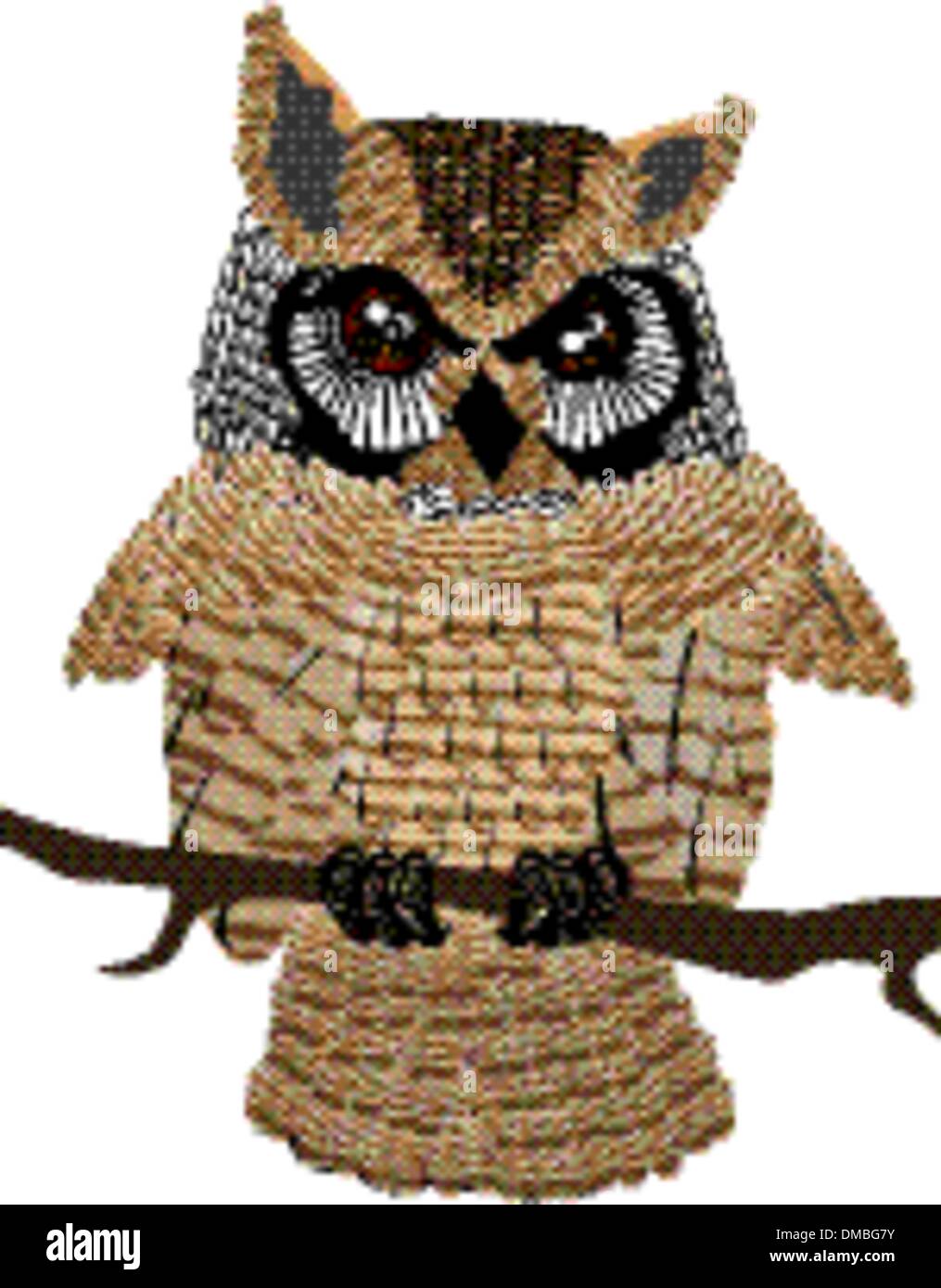 Eule-Illustration Stock Vektor