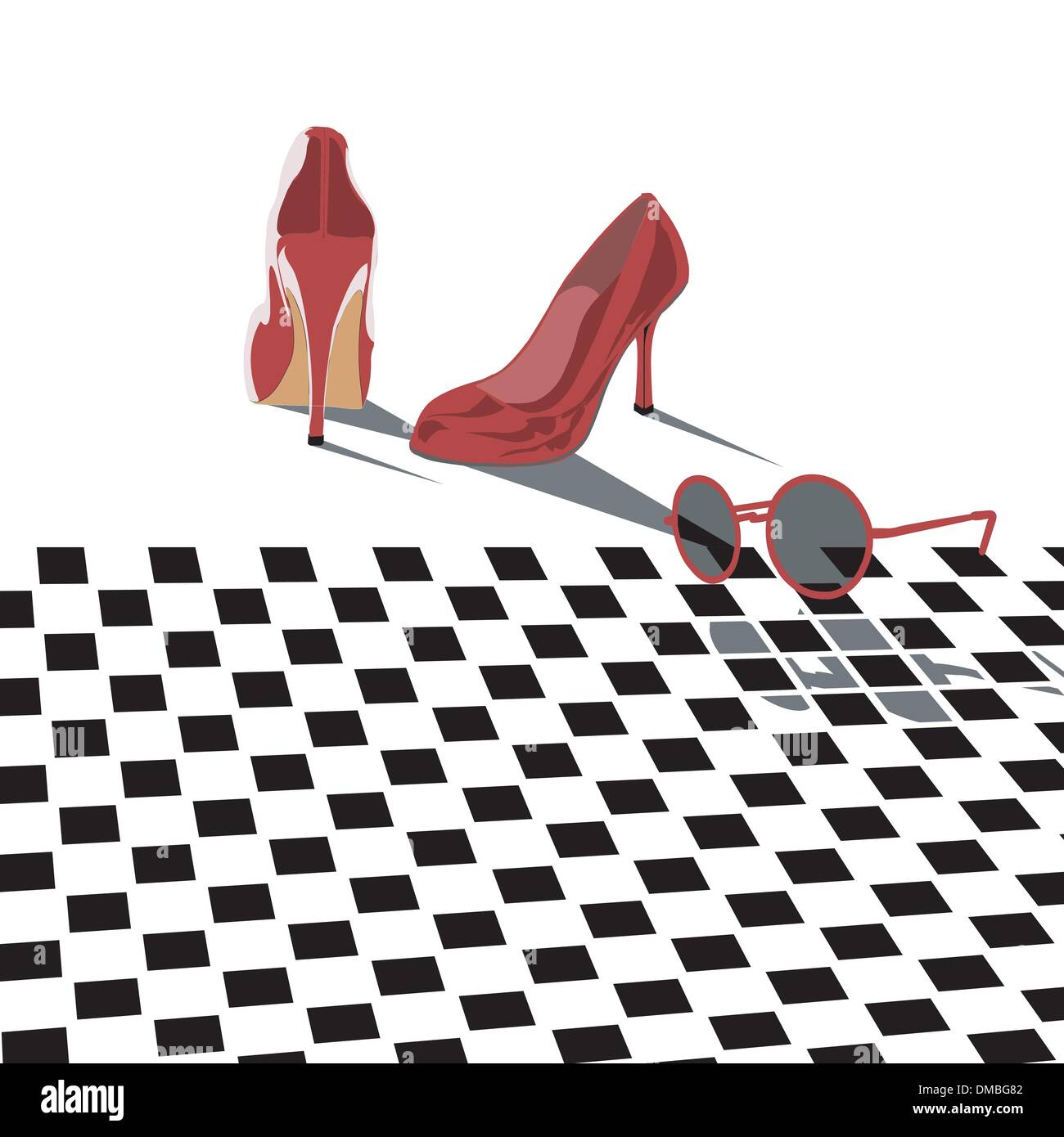 Retro-Schuhe Stock Vektor