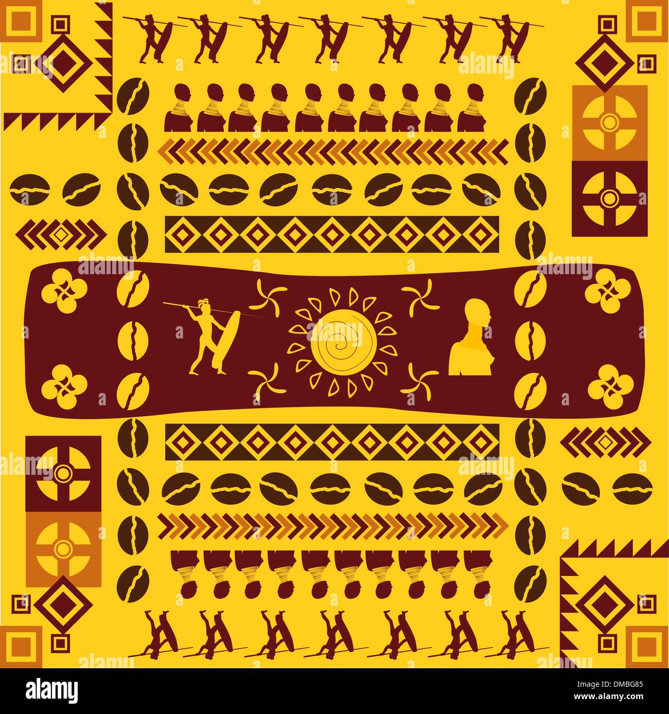 Traditionelle afrikanische Muster Stock Vektor
