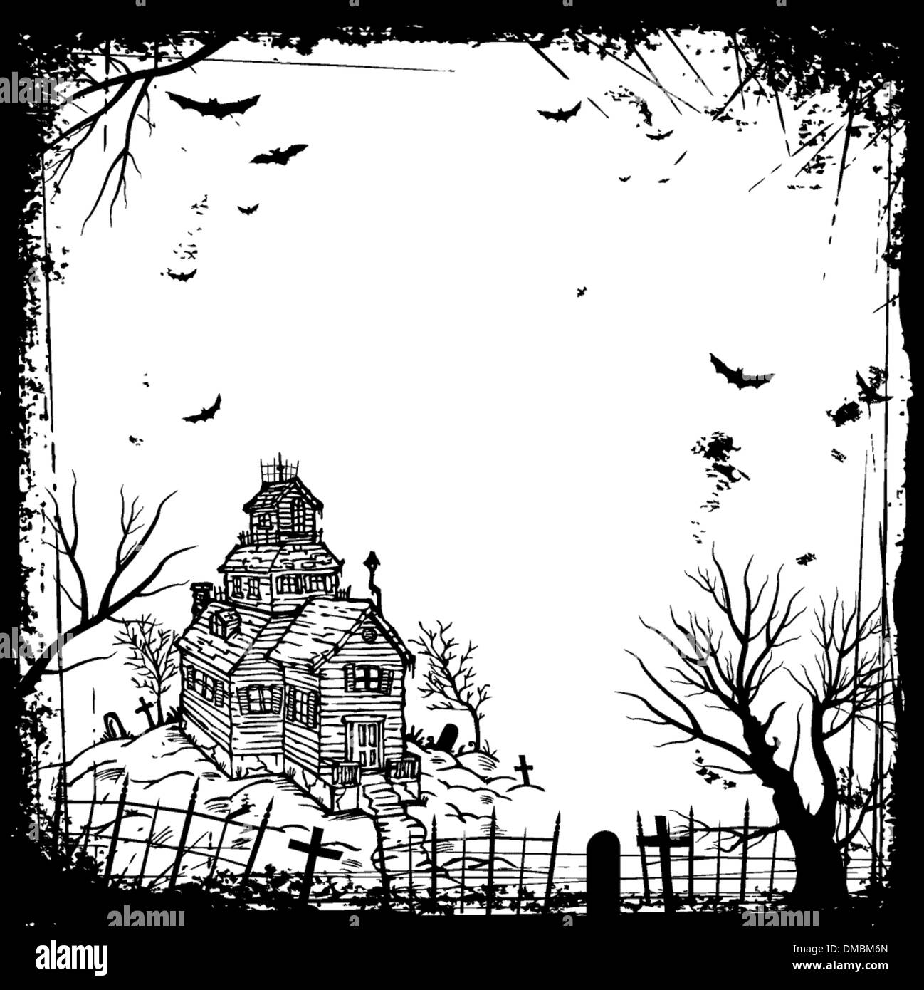 Halloween Hintergrund illustration Stock Vektor