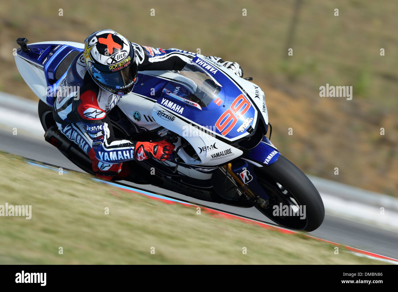 Jorge Lorenzo Yamaha Factory Racing / Yamaha Moto GP - Motorrad Racing - Br-Tschechien - 24.08.12 Stockfoto