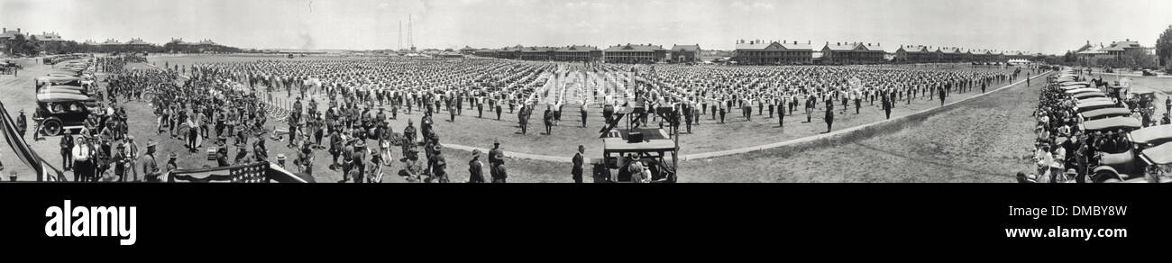 Tag der Flagge, Fort Sam Houston, Texas, 14. Juni 1918 Stockfoto