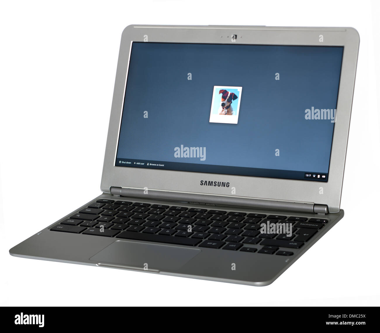 Samsung Chromebook Serie 3 gebootet Wifi um Bildschirm anmelden Stockfoto