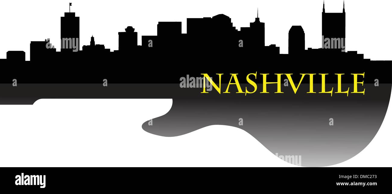 Nashville Skyline G Stock Vektor