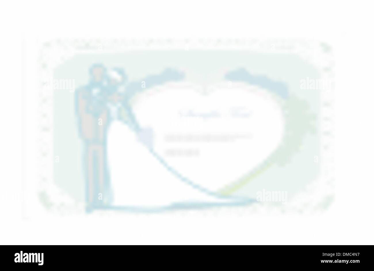 elegante Hochzeitseinladung Stock Vektor