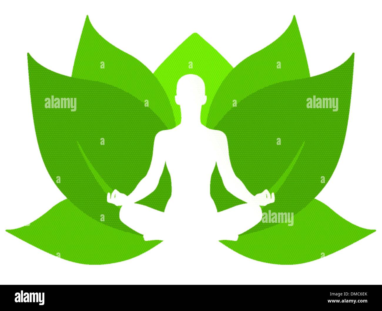 Yoga lotus Stock Vektor