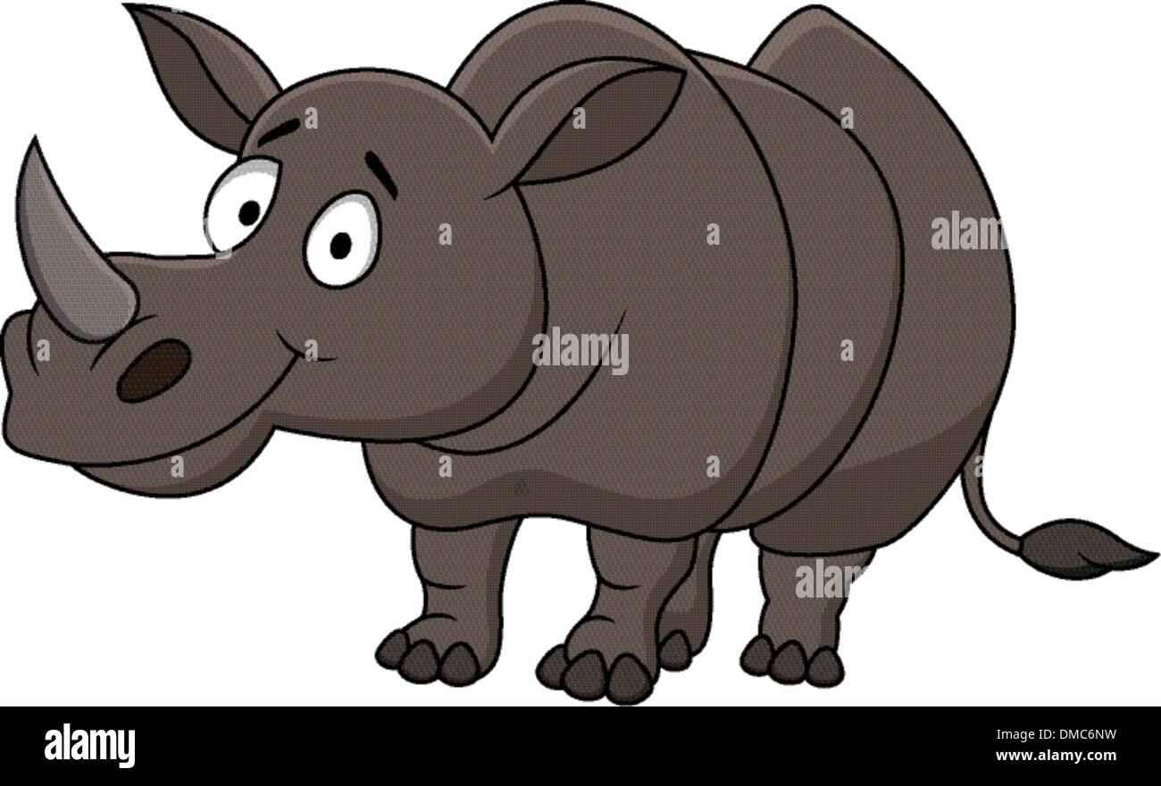 Rhino-cartoon Stock Vektor