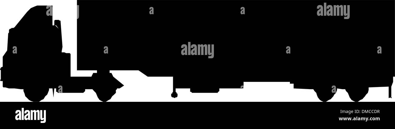 LKW-silhouette Stock Vektor