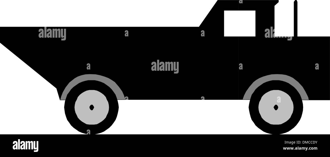 LKW-silhouette Stock Vektor