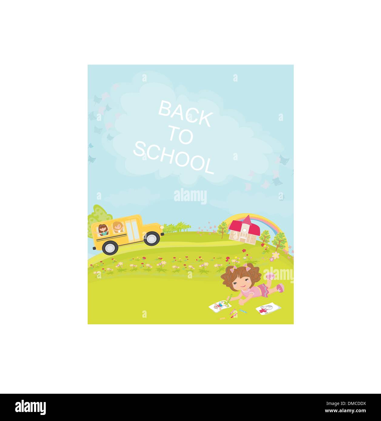 zurück zur Schule Stock Vektor