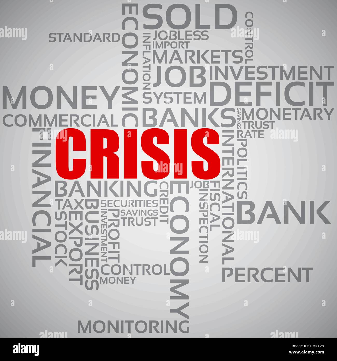 Finanzkrise-Konzept Stock Vektor