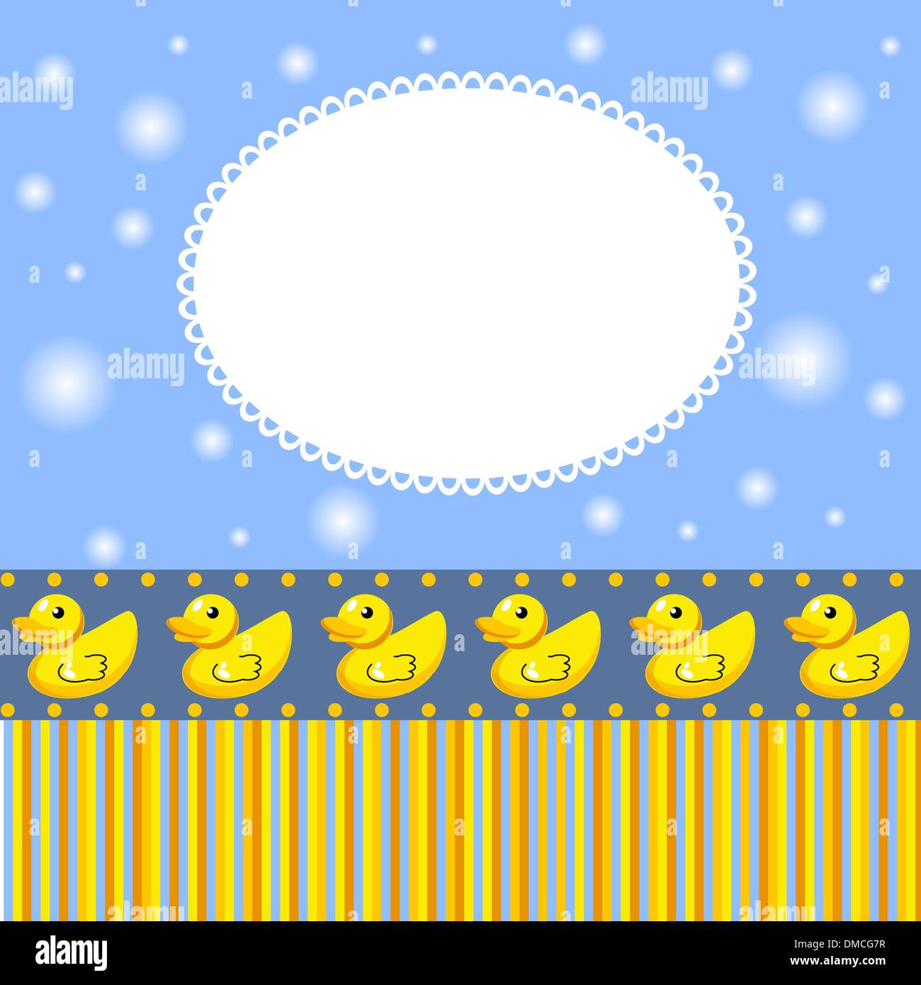 Hintergrund mit Ente für kleinen Jungen Stock Vektor
