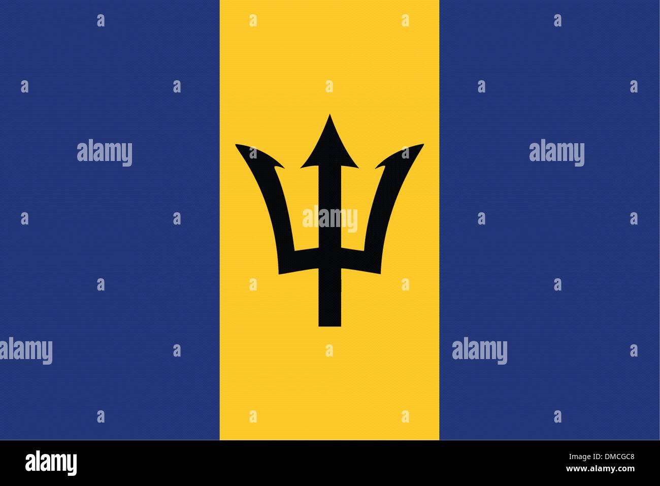 Flagge von Barbados Stock Vektor