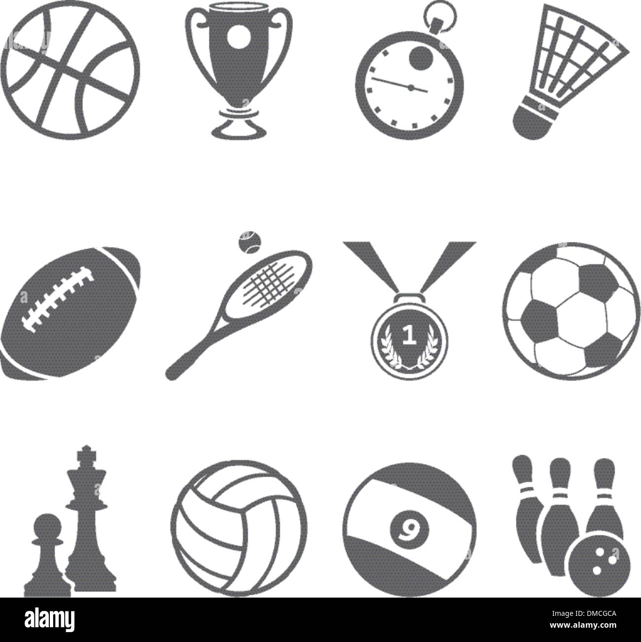 Sport Symbole. Stock Vektor
