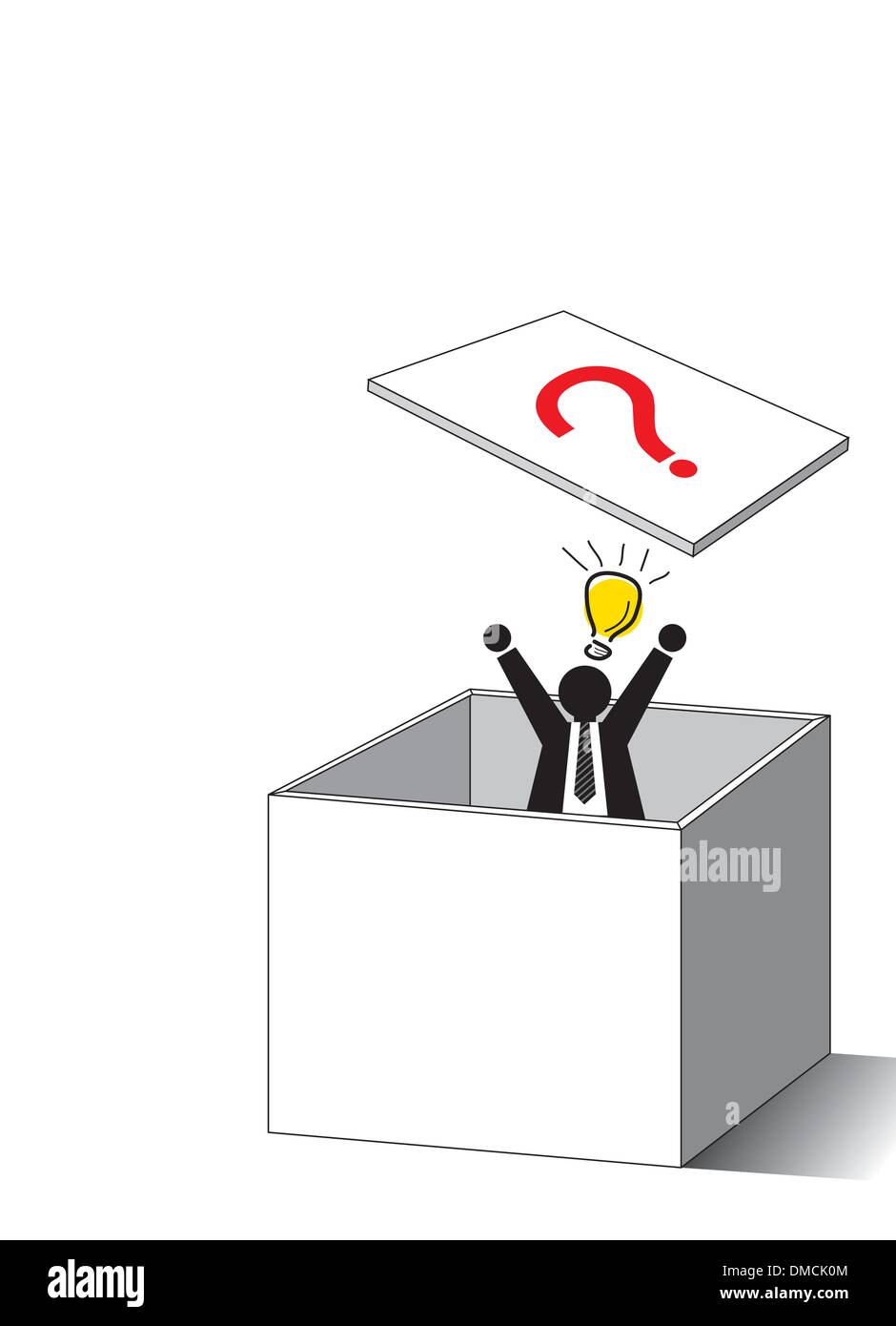 Aus der Box-Konzept Stock Vektor