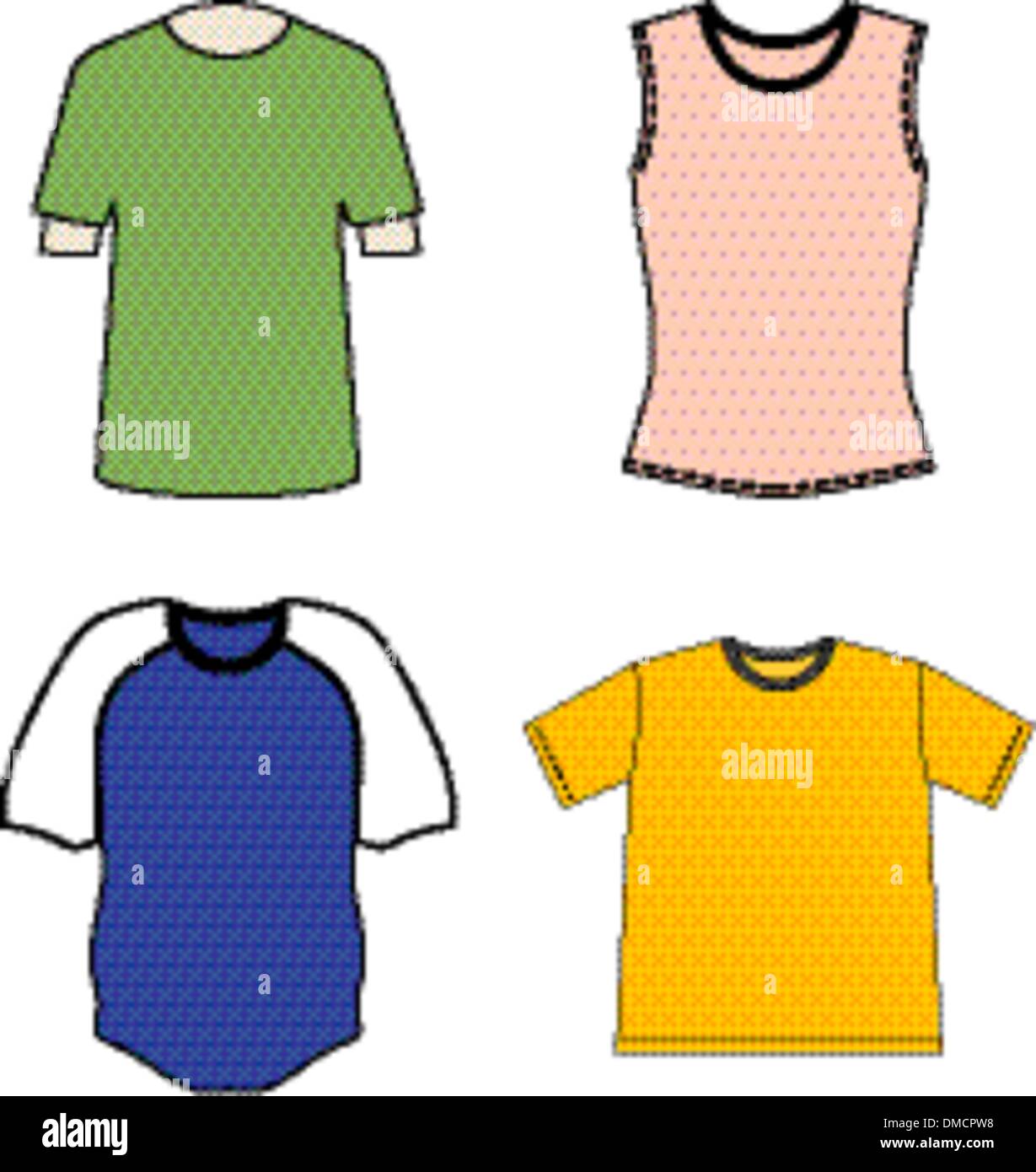 T-Shirt-Design-Vorlagen Stock Vektor