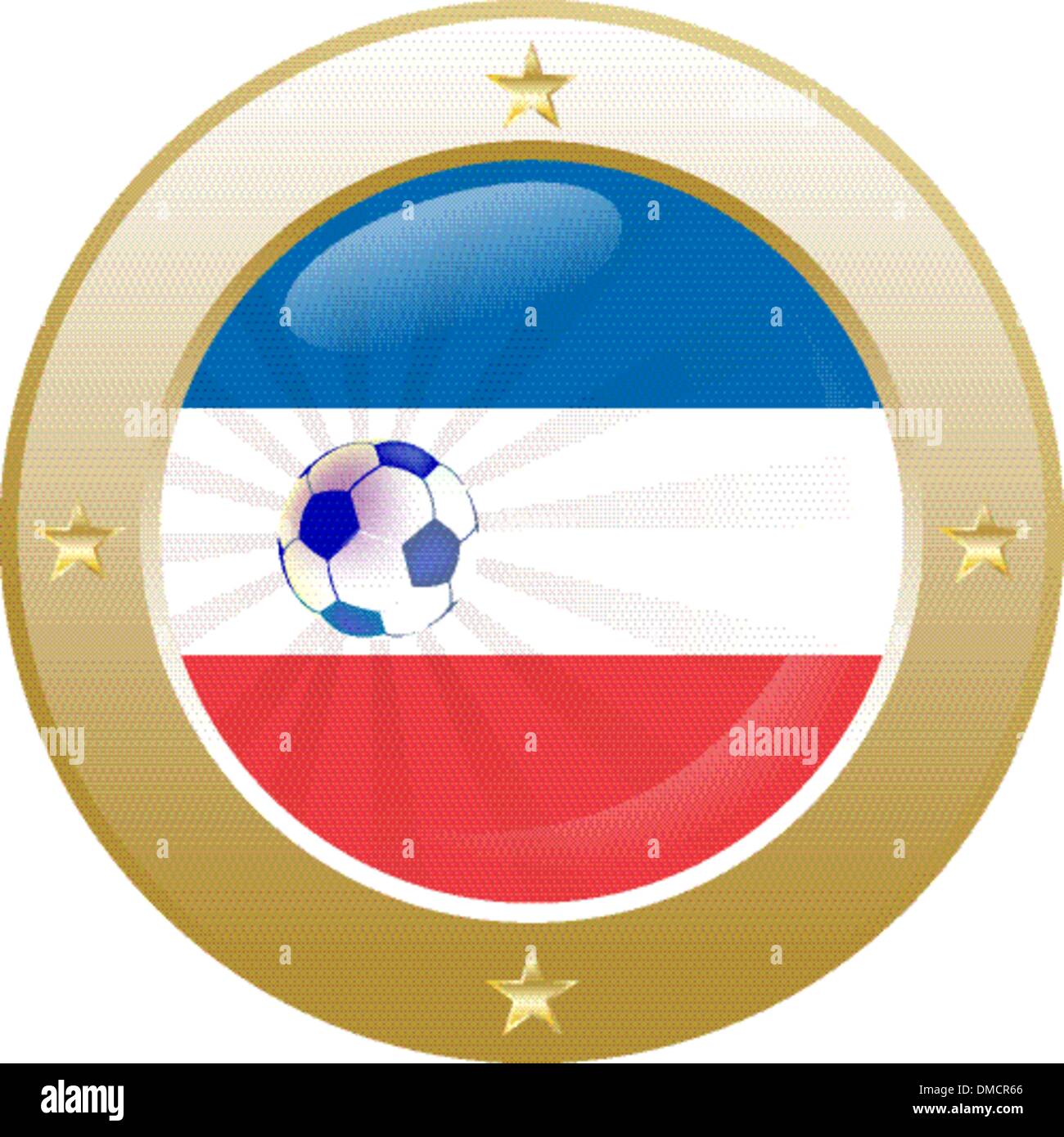 Flagge der Niederlande (Holland) in Kreisform Witz Stock Vektor