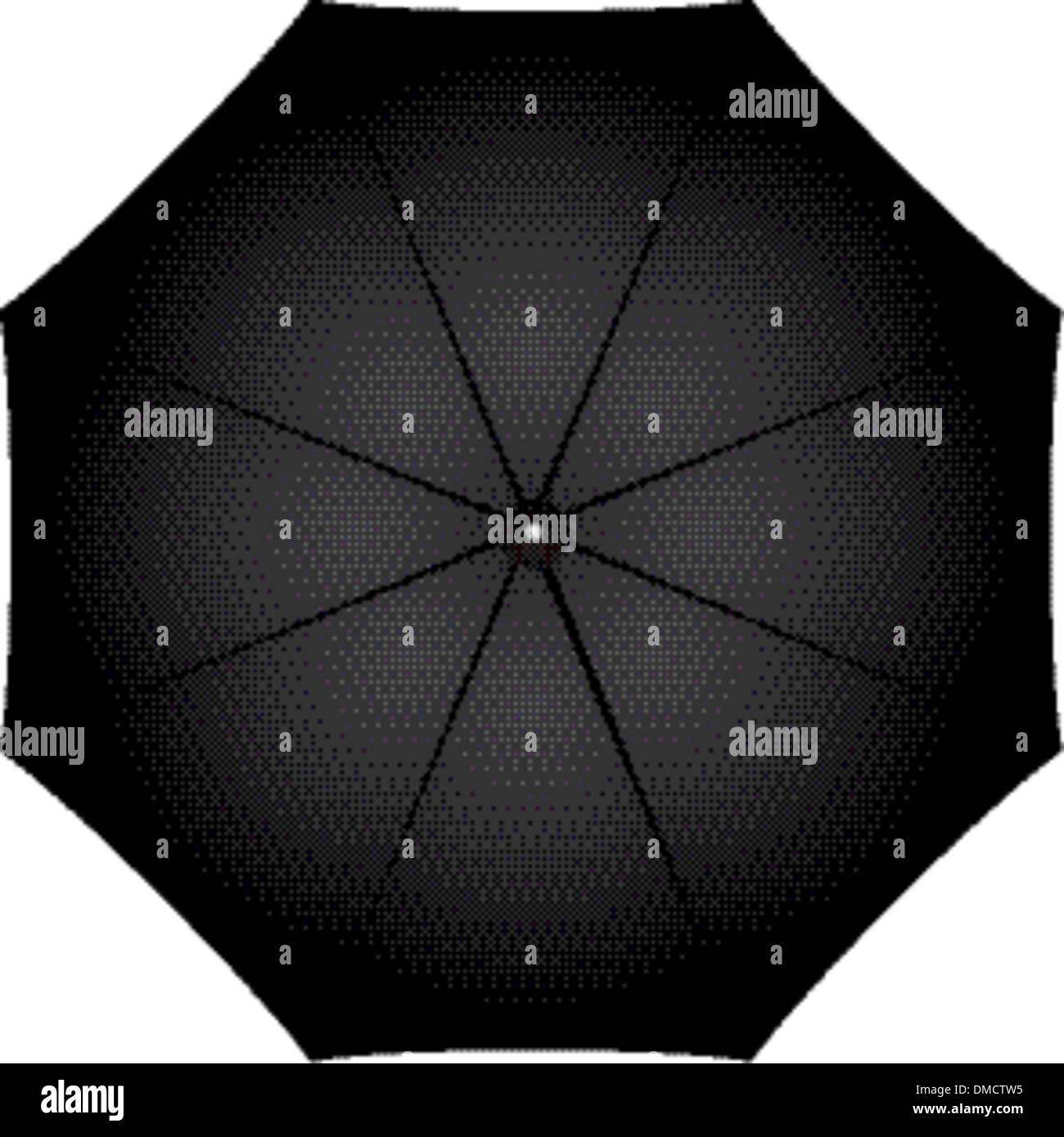 Schwarzen Regenschirm Stock Vektor