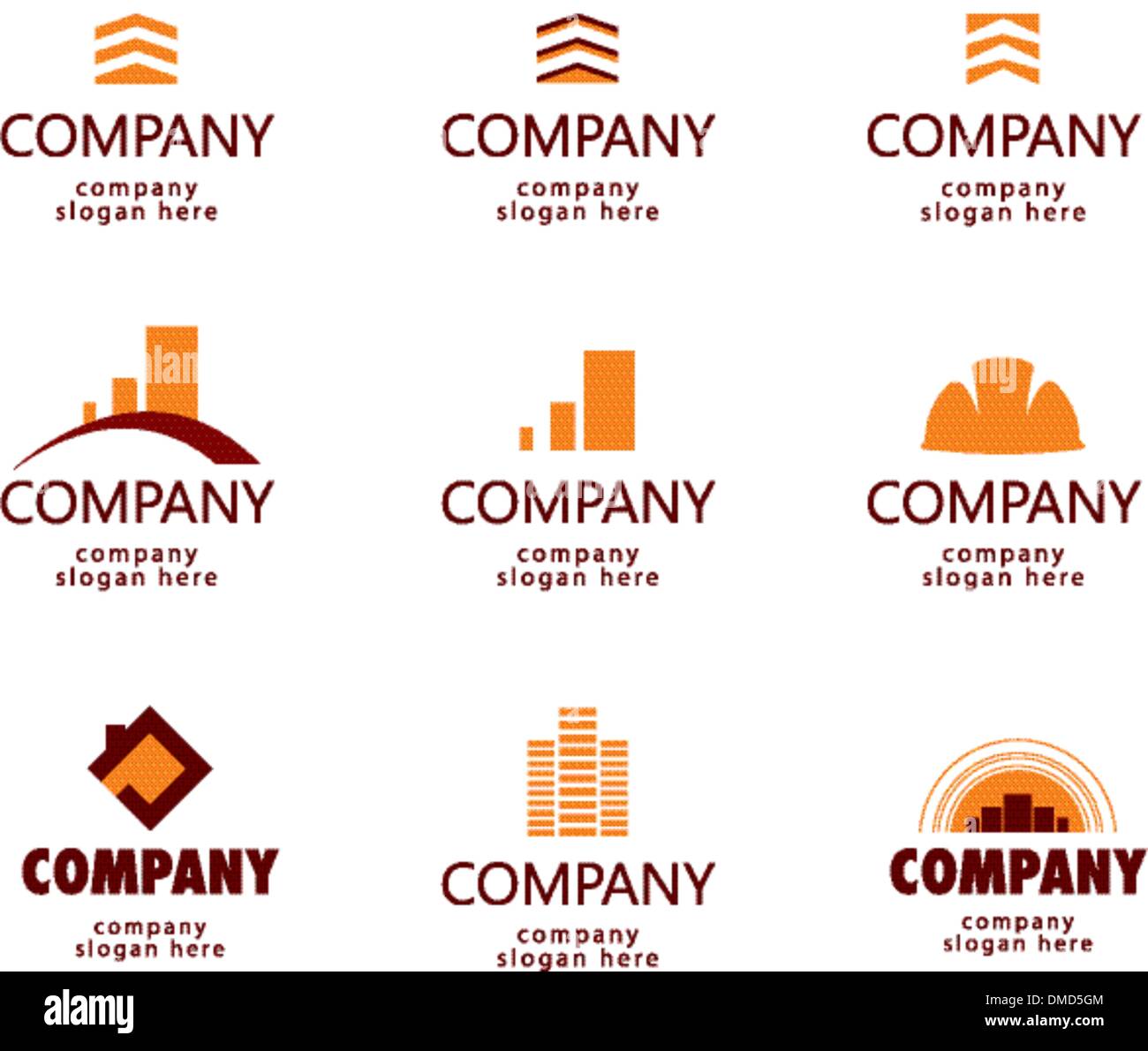 Bau und Immobilien-logo Stock Vektor