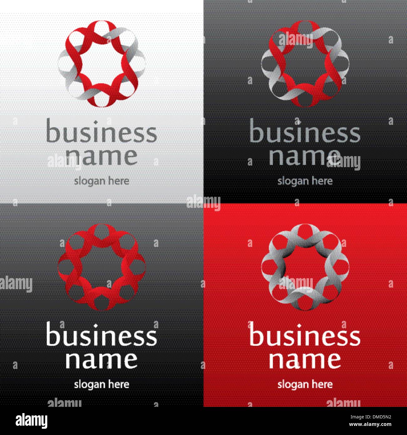 Logo-Schneeflocken Stock Vektor